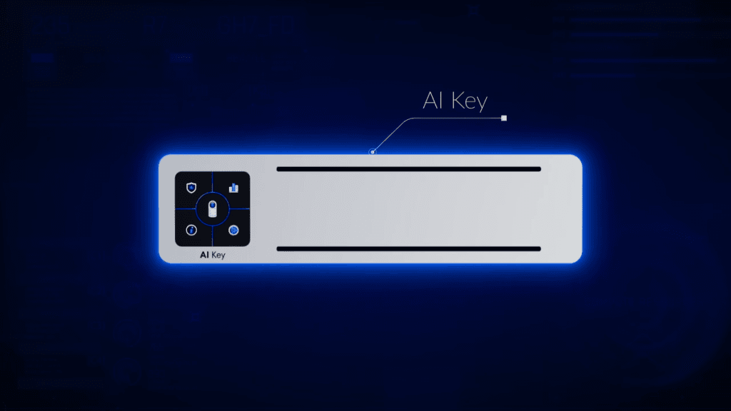 The UniFi Protect AI Key management interface with intuitive controls for artificial intelligence technologies.